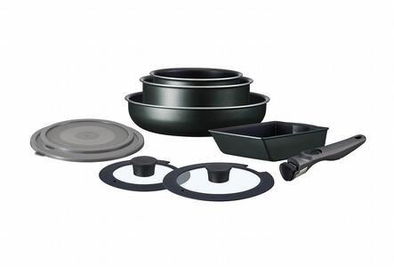 フライパン セット TERACOAT 9点セット アイリスオーヤマ IH ガス火 DIAMONDCOATPAN ギフト 新生活 省スペース ふた付 EHDC-T9Sダークグリーン