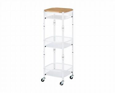 ワゴン　マルチワゴン　角型３段MUW-S3ホワイト