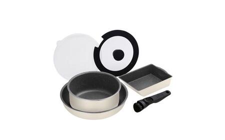 ダイヤモンドコートパン　ＩＨ　６点セット　DCI-T6S　アイボリー