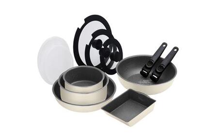 フライパン セット フライパンセット アイリスオーヤマ 12点セット アイボリー ガス ih 12点セット ダイヤモンドコートパン ih対応 ガス火 20cm 26cm 鍋 蓋 ふた キッチン おすすめ 人気 アイリス DCI-T12S