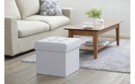 椅子 折りたたみ収納スツール レギュラー SSTR-38 ライトグレー