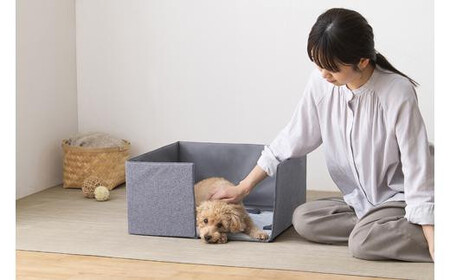 ペット トイレ サークル PTC-N4824 グレー