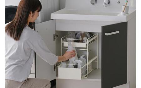 シンク下 引き出しラック SSR-270 ホワイト