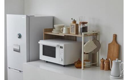 伸縮レンジ上ラック RRS-733 ライトナチュラル/ホワイト