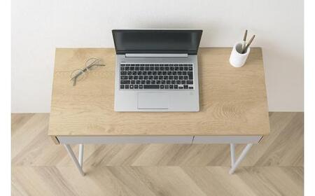 リビングデスク LLVD-795 ナチュラル/グレー