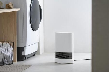 大風量セラミックファンヒーター 首振りメカ式 1200W ACH-LDSW12A-W ホワイト アイリスオーヤマ｜左右 温度2段階設定 軽量 コンパクト 転倒時電源OFF ヒーター