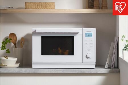 スチームオーブンレンジ オーブンレンジ 24L 角皿式 自動メニュー26種類 時短ブースト アイリスオーヤマ スチーム調理 省エネ 時短 ギフト 家庭用 MO-F2404-W ホワイト 電子レンジ レンジ