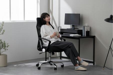 椅子 メッシュバックチェア ハイバック チェア アイリスオーヤマ ランバーサポート メッシュ素材 おしゃれ オフィス OFC-MBHR ブラック