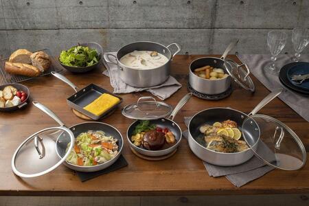 フライパンセット ダイヤモンドグレイス　１０点セット　DG-SE10　シルバー