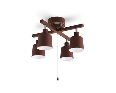 照明 4灯シーリングライト クロス CE4LA-20C-T ブラウン