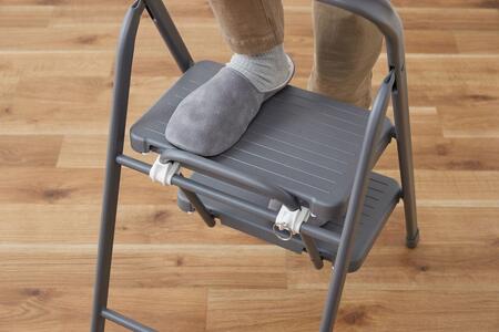 折りたたみステップ2段 OSU-2R ダークグレー