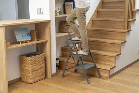 折りたたみステップ３段  OSU-3R ダークグレー