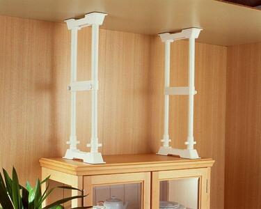 防災 家具転倒防止伸縮棒M SP-45W ホワイト