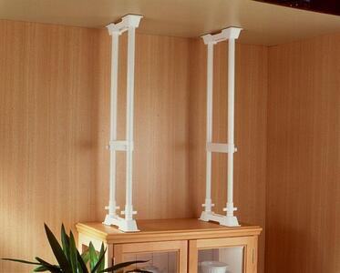 防災 家具転倒防止伸縮棒Ｌ SP-70W ホワイト