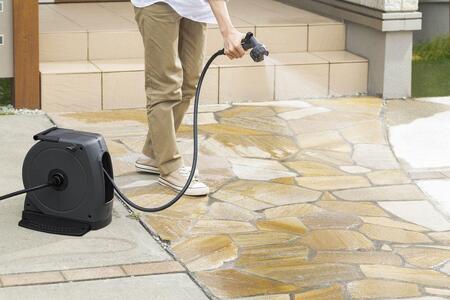 フルカバーホースリールＪＥＴ　１５Ｍ FHJｰ15 ダークグレー/ブラック