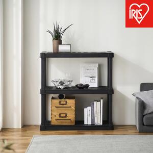 プラスチックラック3段 PLR-9143 ブラック