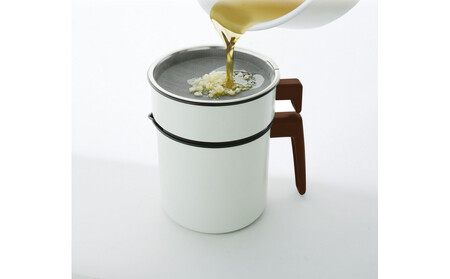 活性炭オイルポット900ml カートリッジ1個付 H-OP900 ホワイト