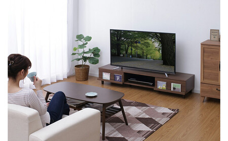 テレビ台 AVボードボックスタイプ BAB-150A ウォールナット