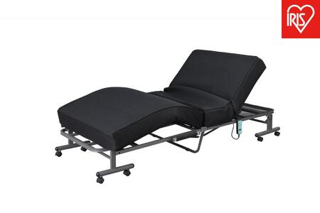 ベッド シングル 折りたたみ 電動 リクライニングベッド 厚さ15cm アイリスオーヤマ Sサイズ 電動リクライニング ポケットコイル キャスター付き 無段階 OTB-PDN ブラック