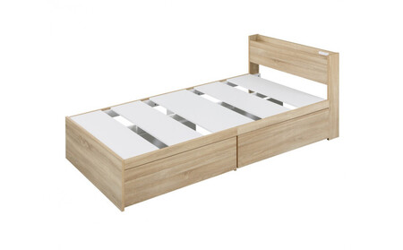 ベッド 収納ベッド宮付き DSBM-S ライトナチュラル