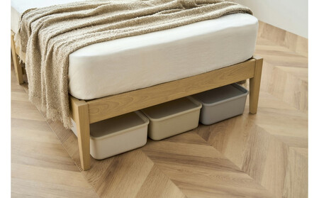 ベッド 組立簡単すのこベッド ヘッドレス ESB01-S ナチュラル