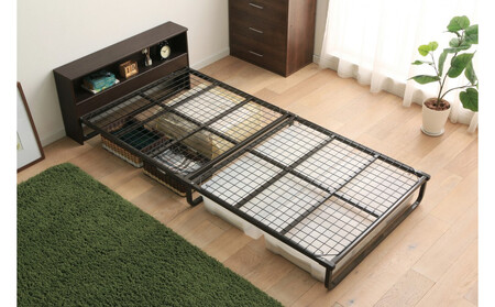 ベッド フレームベッド ヘッドボード付き FMB-SB ブラウン