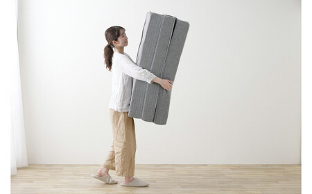 ソファ 1人掛け マットレス シングル 厚さ12cm 4WAY プロファイル加工 ウレタン マットレス ソファマットレス アイリスオーヤマ 硬め SMTB4-S グレー