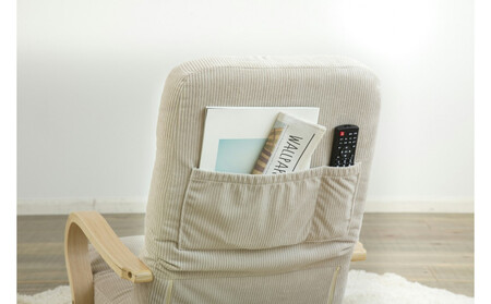 イス ウッドアームチェア回転タイプ WAC-K ベージュ