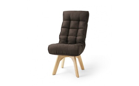 イス 回転ファブリックチェア FACN-K ブラウン