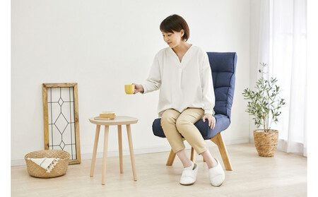 イス 回転ファブリックチェア FACN-K ブルー