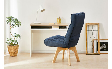 イス 回転ファブリックチェア FACN-K ブルー