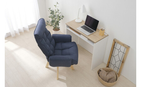 イス 回転ファブリックチェア FACN-KH ブルー