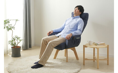 イス 回転ファブリックチェア ハイバック FACN-KHB ブルー