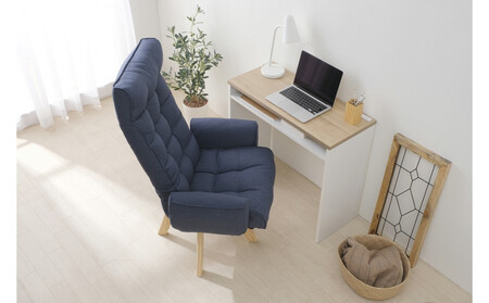 イス 回転ファブリックチェア ハイバック FACN-KHB ブルー