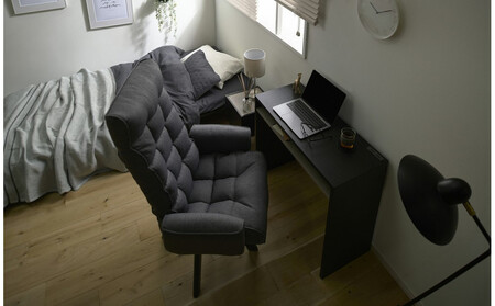 イス 回転ファブリックチェア ハイバック FACN-KHB アッシュ