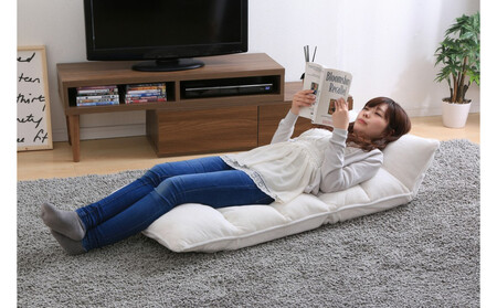 イス フロアチェア 低反発 ZCR-2 アイボリー