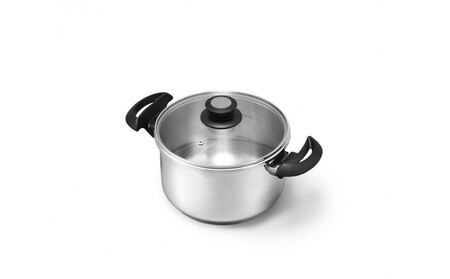 鍋 圧力鍋 両手圧力鍋 5L アイリスオーヤマ キッチン用品 IH ガス火 4点セットステンレス シルバー RAN-5L