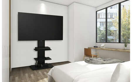 テレビ台 スタンドテレビ台 UTS-700R-BO ブラックオーク