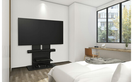 テレビ台 スタンドテレビ台 UTS-900R-BO ブラックオーク