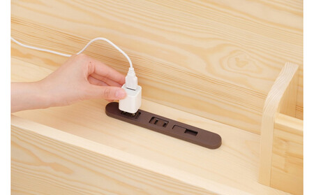 ベッド 宮付き高耐荷重すのこベッド HWBM-S ナチュラル