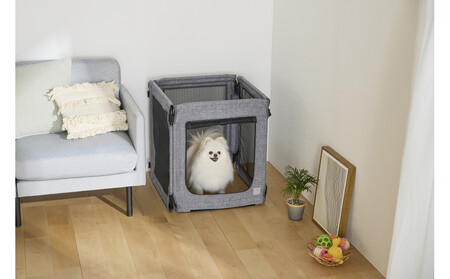 ペット 洗える折りたたみペットサークル AOPS-8P グレー