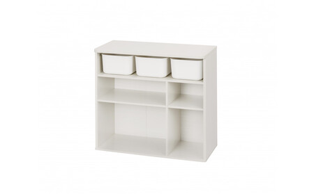 収納棚 ラウンドシェルフ RUSR-74S ホワイト