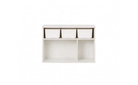 収納棚 ラウンドシェルフ RUSR-74L ホワイト