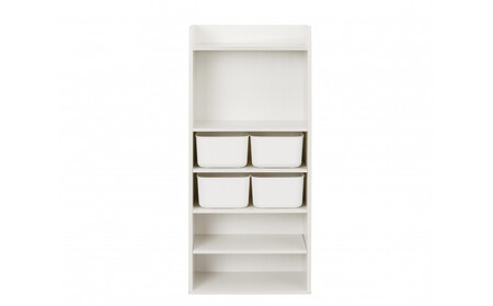 収納棚 ラウンドシェルフ RUSR-50H ホワイト