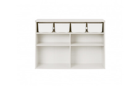 収納棚 ラウンドシェルフ RUSR-97W ホワイト