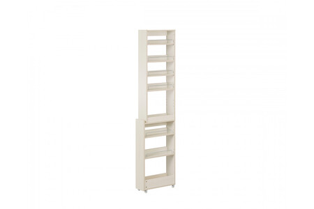 キッチン隙間収納ラック KSRーH160 ホワイト