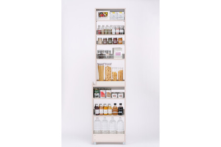 キッチン隙間収納ラック KSRーH200 ホワイト