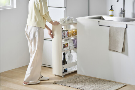 キッチン隙間収納ラック KSRーL180 ホワイト