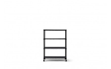 カラーメタルラック　ウッドボード付き CMM-75104B ブラック