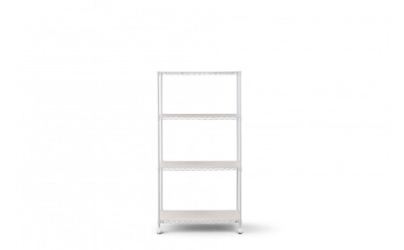 カラーメタルラック ウッドボード付き CMM-75144B ホワイト